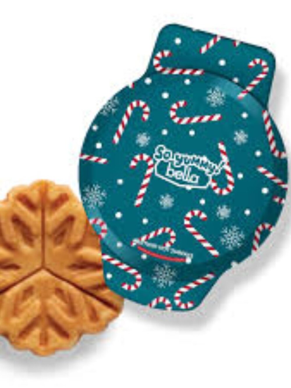 So Yummy by bella Mini Dunker Waffle Maker, Snowflake-NWT
